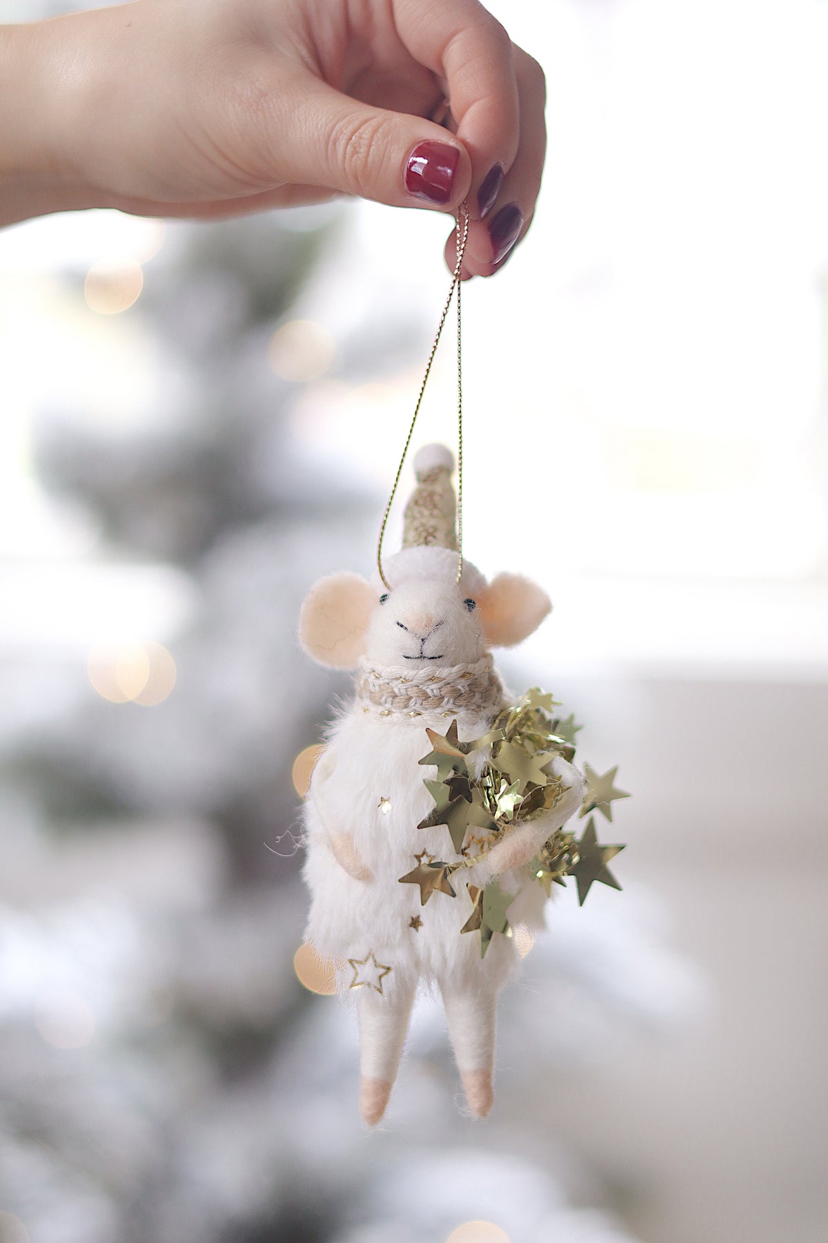 Starbright Simon Mouse Holiday Ornament Christmas Decoration Indaba trading co