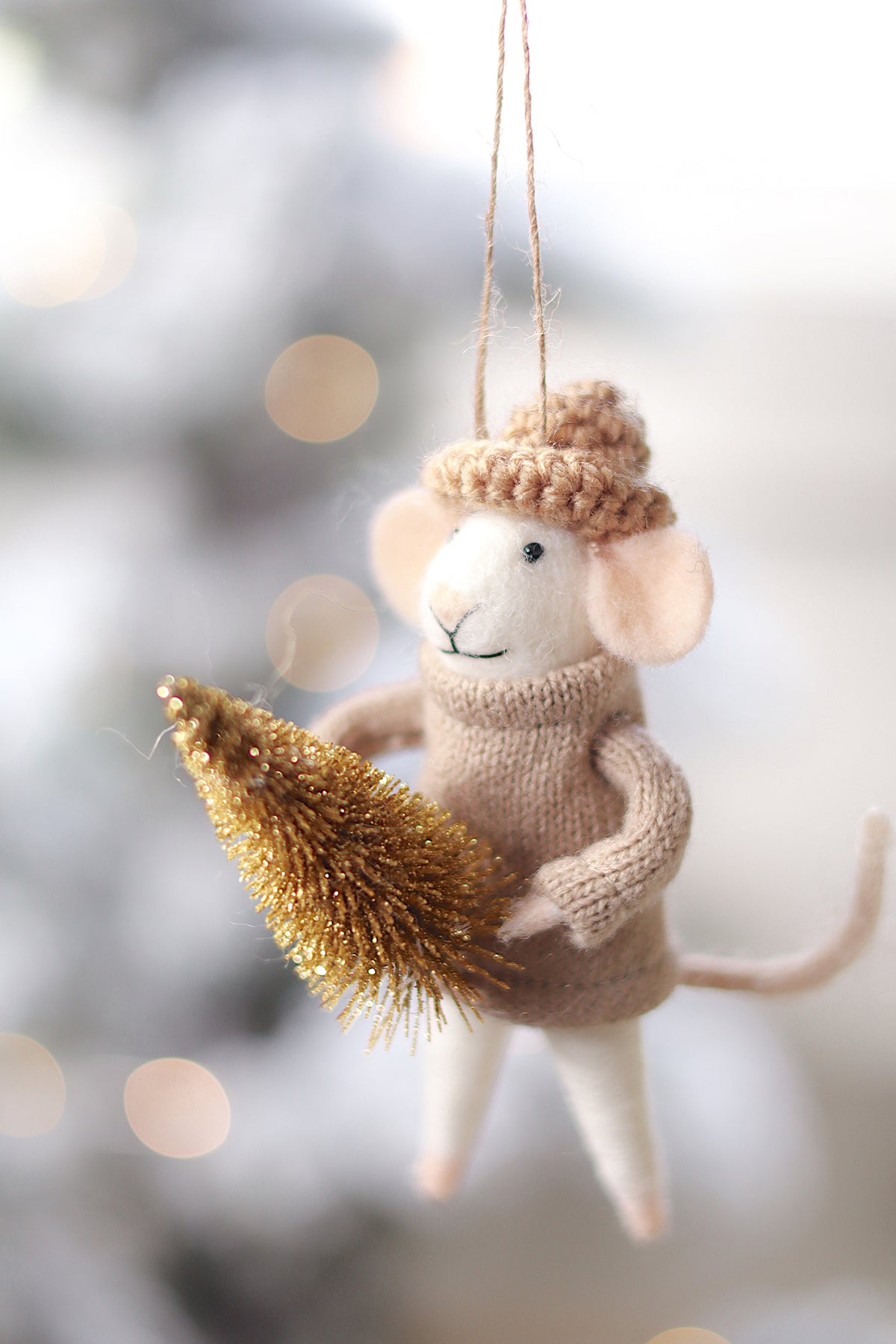 Cozy Cole Mouse Holiday Ornament Christmas Decoration Indaba trading co