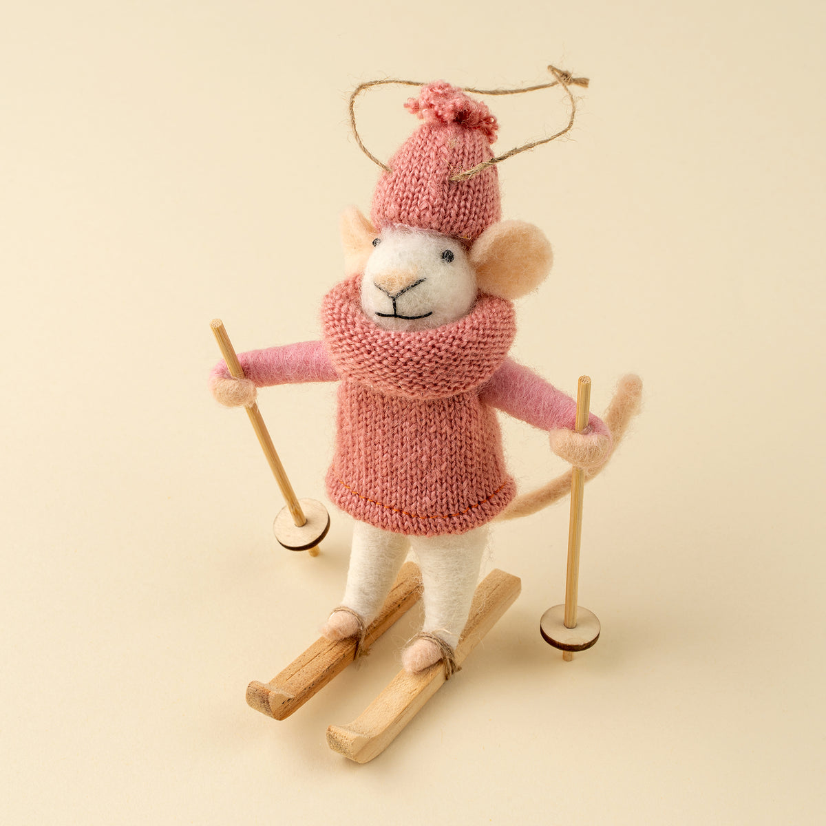 Powder Penny Mouse Holiday Ornament Christmas Decoration Indaba trading co
