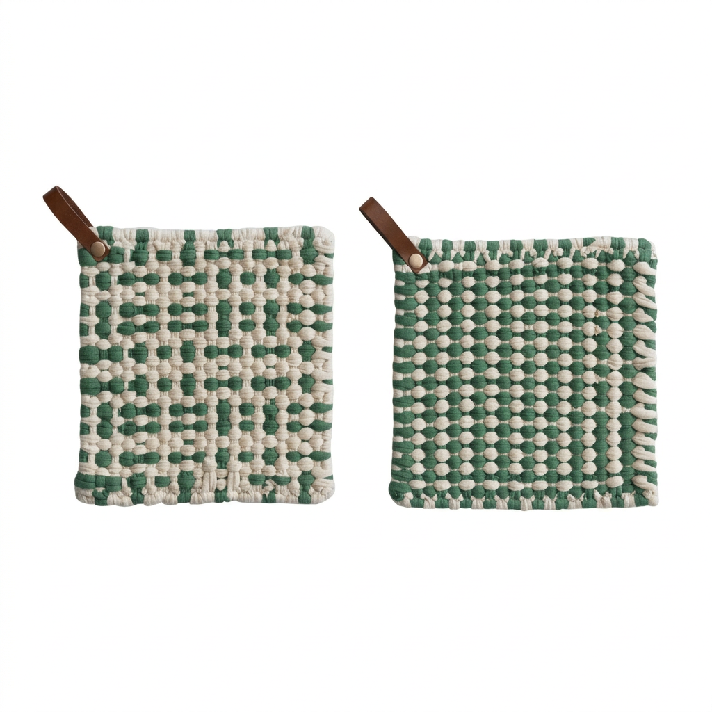 Square Cotton Crocheted - XS9136A Christmas Decoration Creative Coop