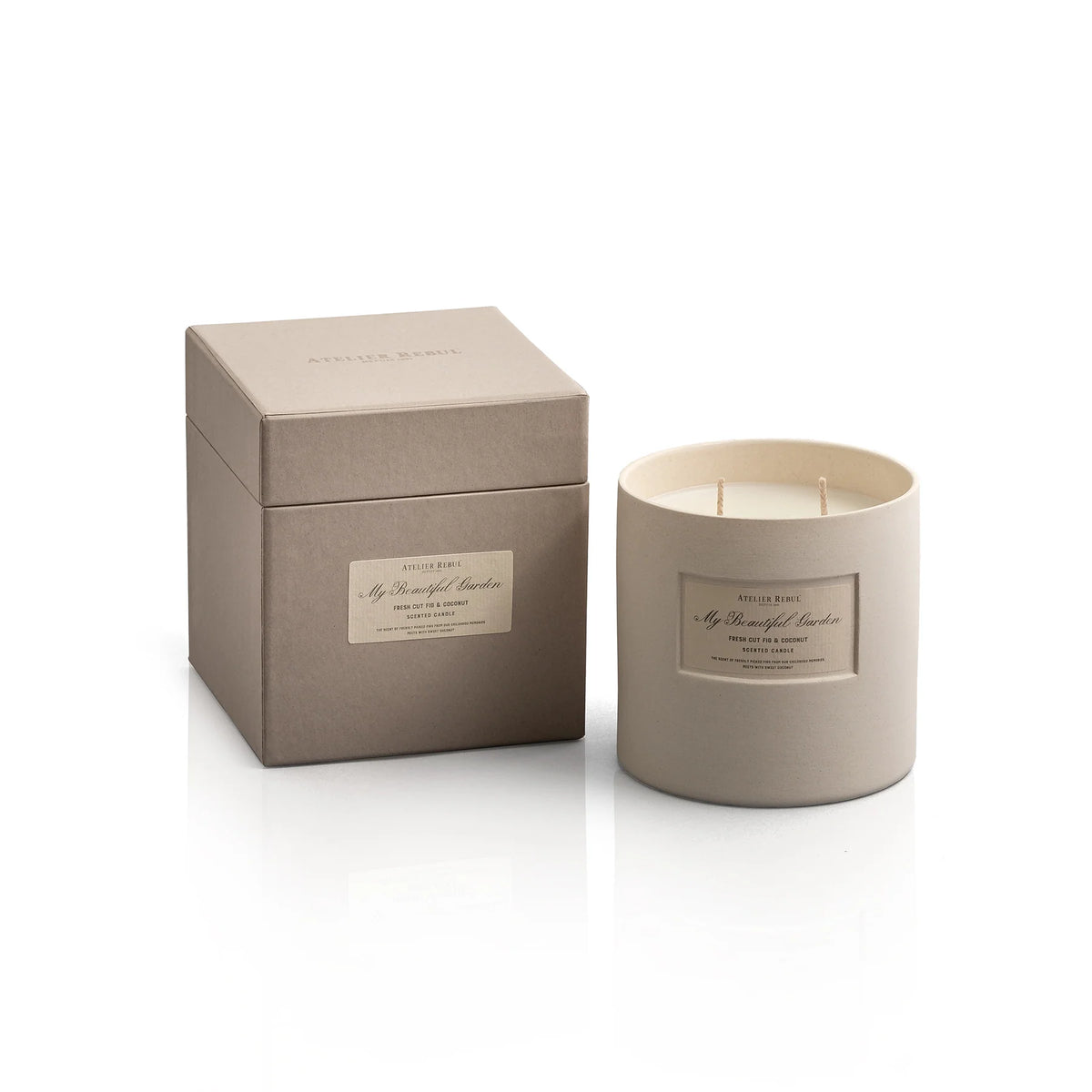 SCENTED CANDLE / FRESH CUT FIG COCONUT ATELIER REBUL