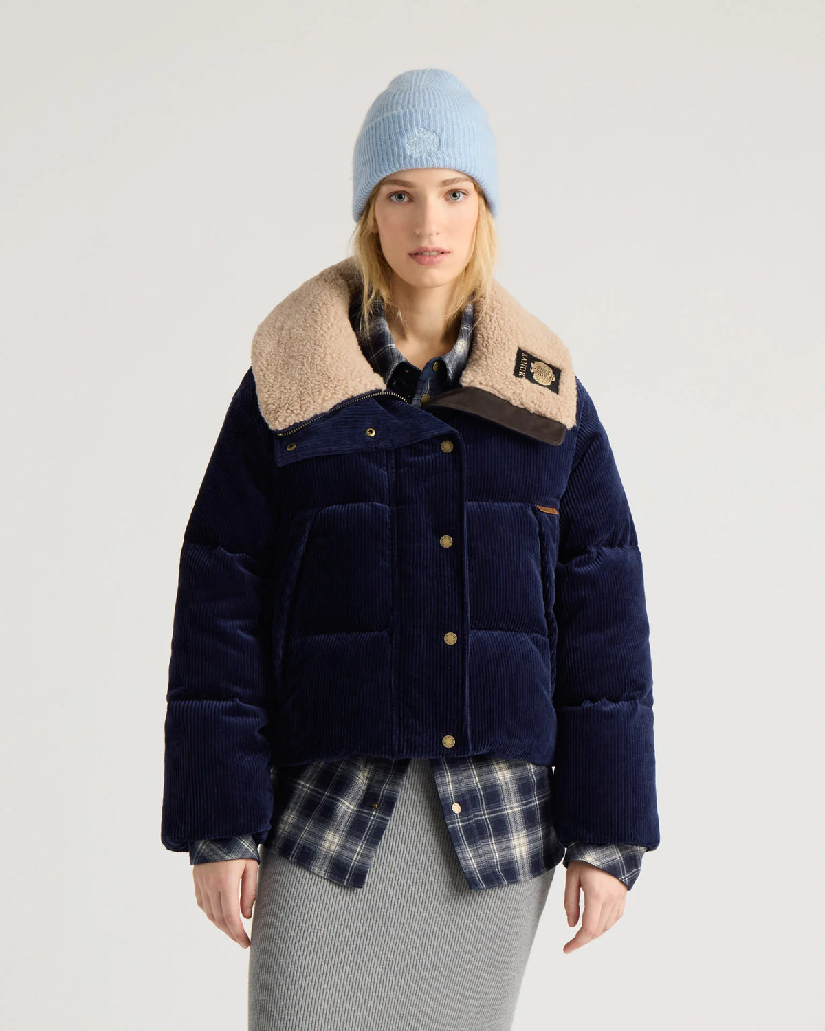 Manteau matelassé en velours côtelé Blaise KANUK