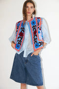BinLL Vest Woman LOLLYS LAUNDRY BLUE XS/TP
