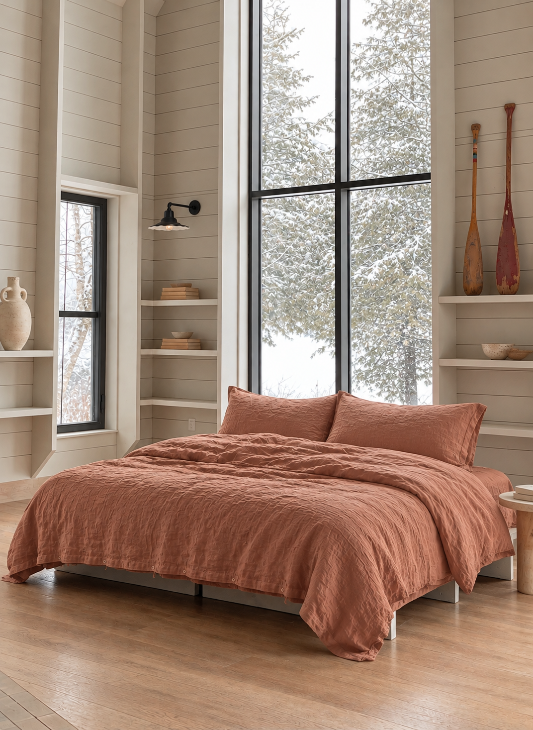 STONE WASH DUVET COVER SET MOCCA DUVET COVER LINEN ME