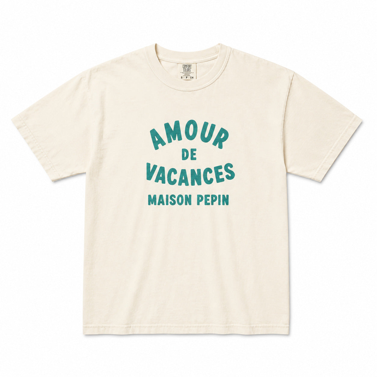 TEE SHIRT AMOUR DE VACANCES & MAISON PEPIN T-Shirts Coin Maison - Espace Pepin small beige