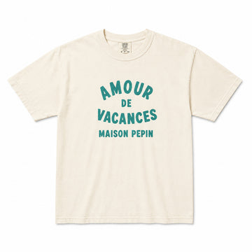 TEE SHIRT AMOUR DE VACANCES & MAISON PEPIN T-Shirts Coin Maison - Espace Pepin small beige