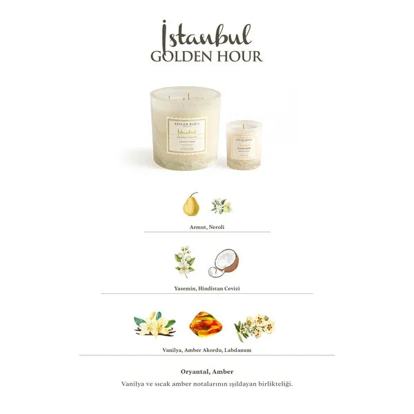 ISTANBUL- SCENTED CANDLE 210 gr candels ATELIER REBUL