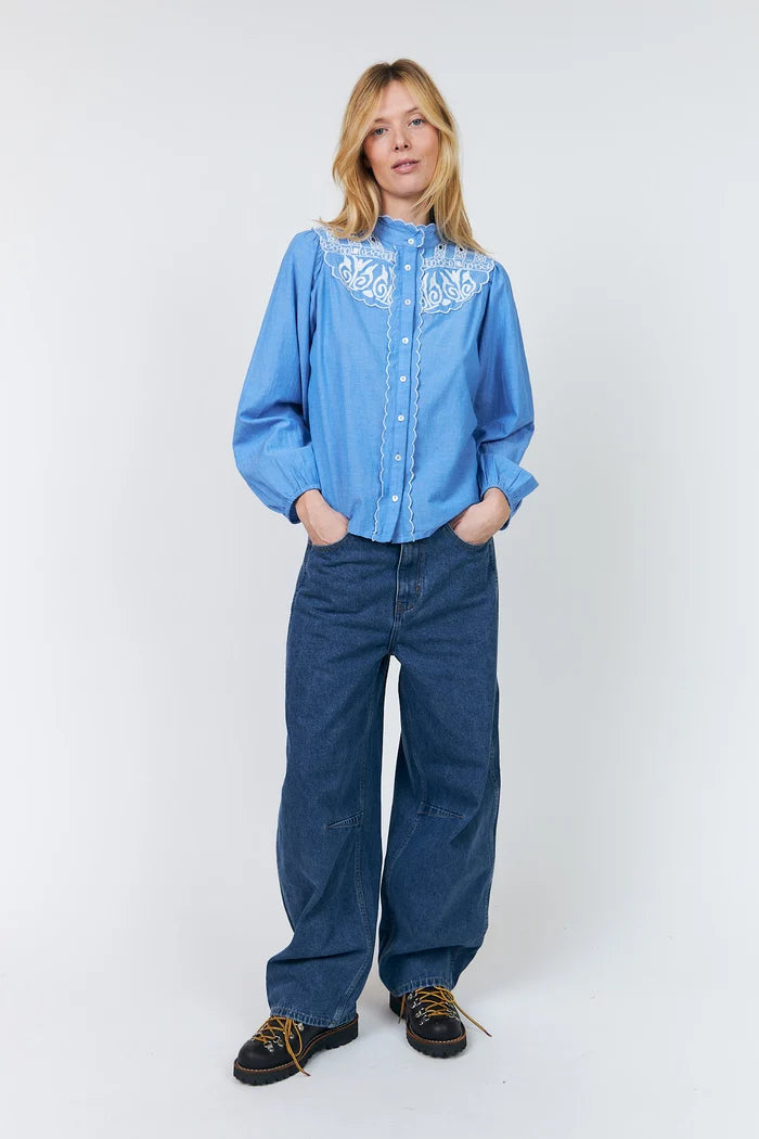 LiaLL Shirt Woman LOLLYS LAUNDRY Blue XS/TP
