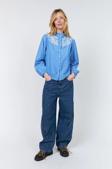 LiaLL Shirt Woman LOLLYS LAUNDRY Blue XS/TP
