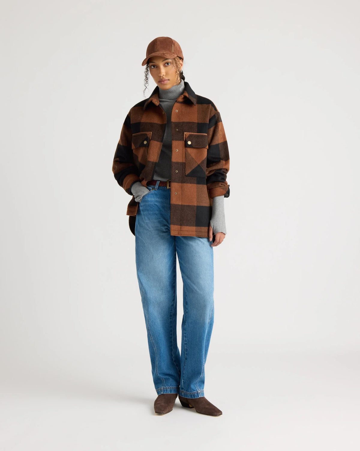 Veste-chemise à large carreaux Matane KANUK
