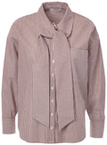 Polo Blouse Woman JC Sophie BROWN STRIPES 34