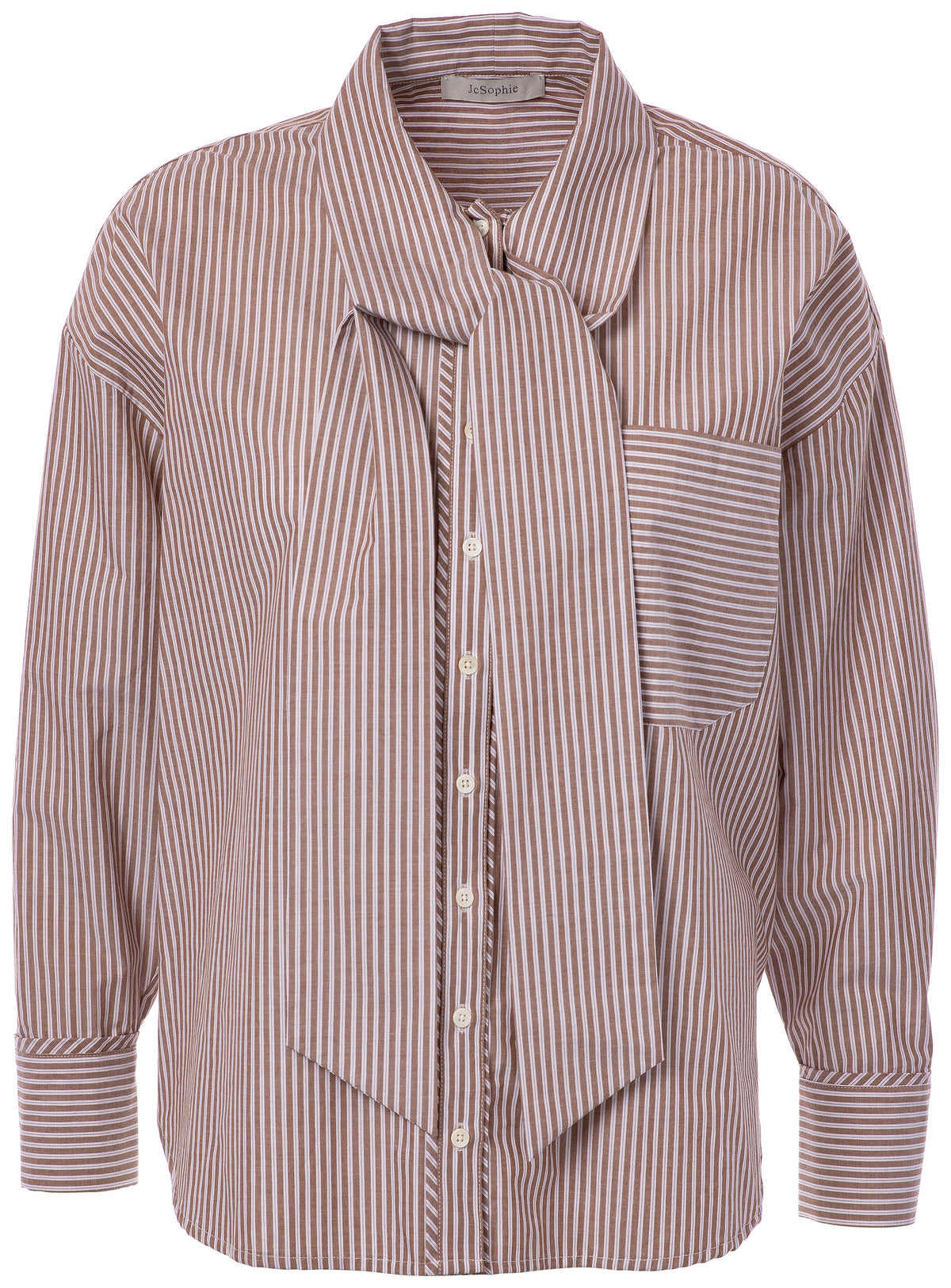 Polo Blouse Woman JC Sophie BROWN STRIPES 34