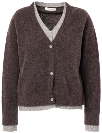 Pernille Cardigan Woman JC Sophie Dark Brown S/P