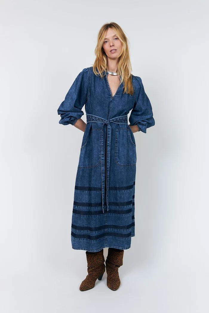ParisLL Midi Dress Woman LOLLYS LAUNDRY BLUE XS/TP