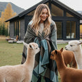 Plaid En Alpaga - Mosswood 45 X 70 Accessoire décoratif SHUPACA ALPACA