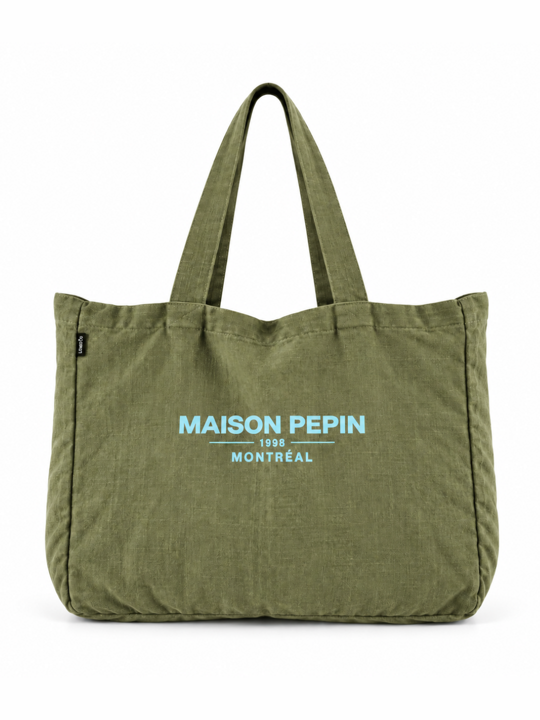 CABA EN LIN VERT OLIVE MAISON PEPIN CABAS SAC maison pepin