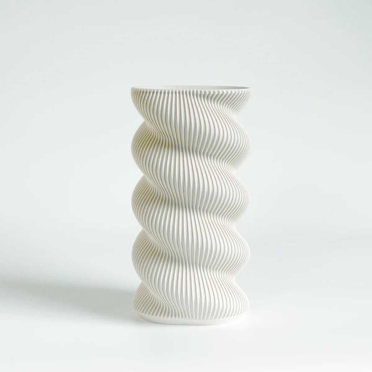 Swirl Vase Small Morna White