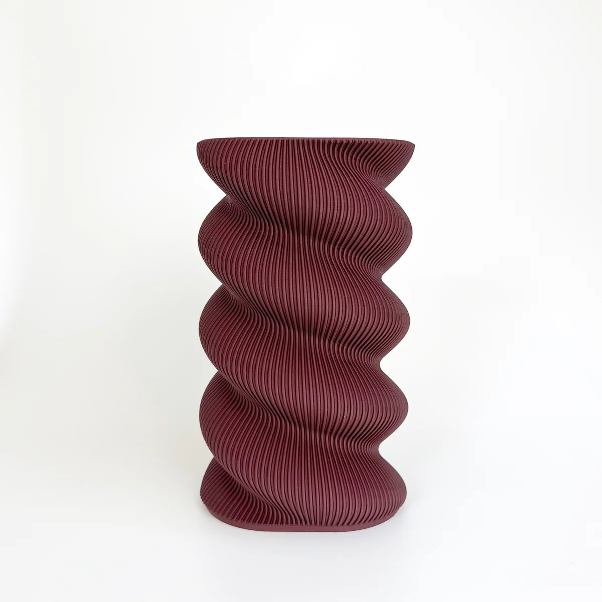 Swirl Vase Large Morna Truffle Brown