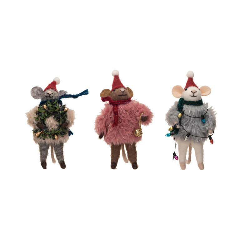Souris fetarde- XS6636A Christmas Decoration Creative Coop