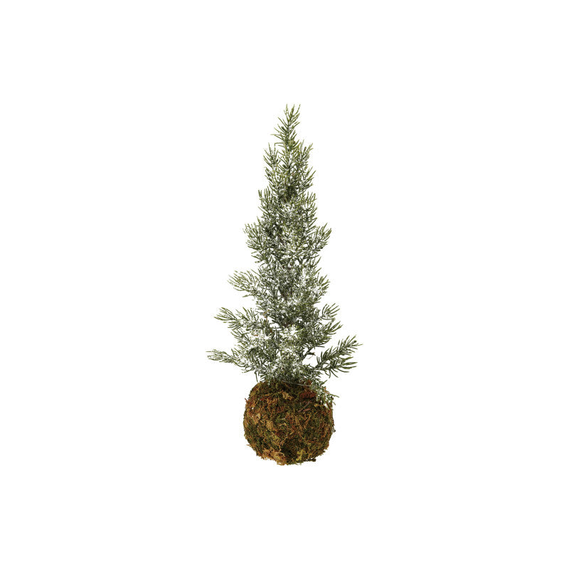 Moyen sapin artificiel avec socle en forme de boule de mousse -XT1610 Christmas Decoration Creative Coop