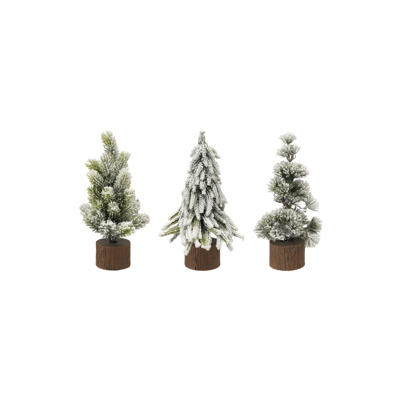 Faux sapin avec socle en bois XT1615A Christmas Decoration Creative Coop