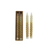 Lot bougie LED sans flamme, torsadée- XT2658 Christmas Decoration Creative Coop