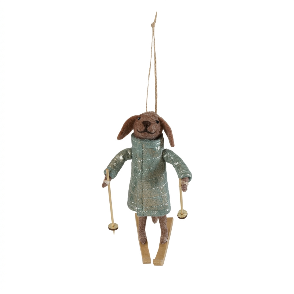 Courchevel Wool Felt Dog XT2533C