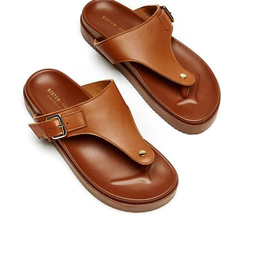 Alma - Tan Leather shoes SISTER & SOEUR