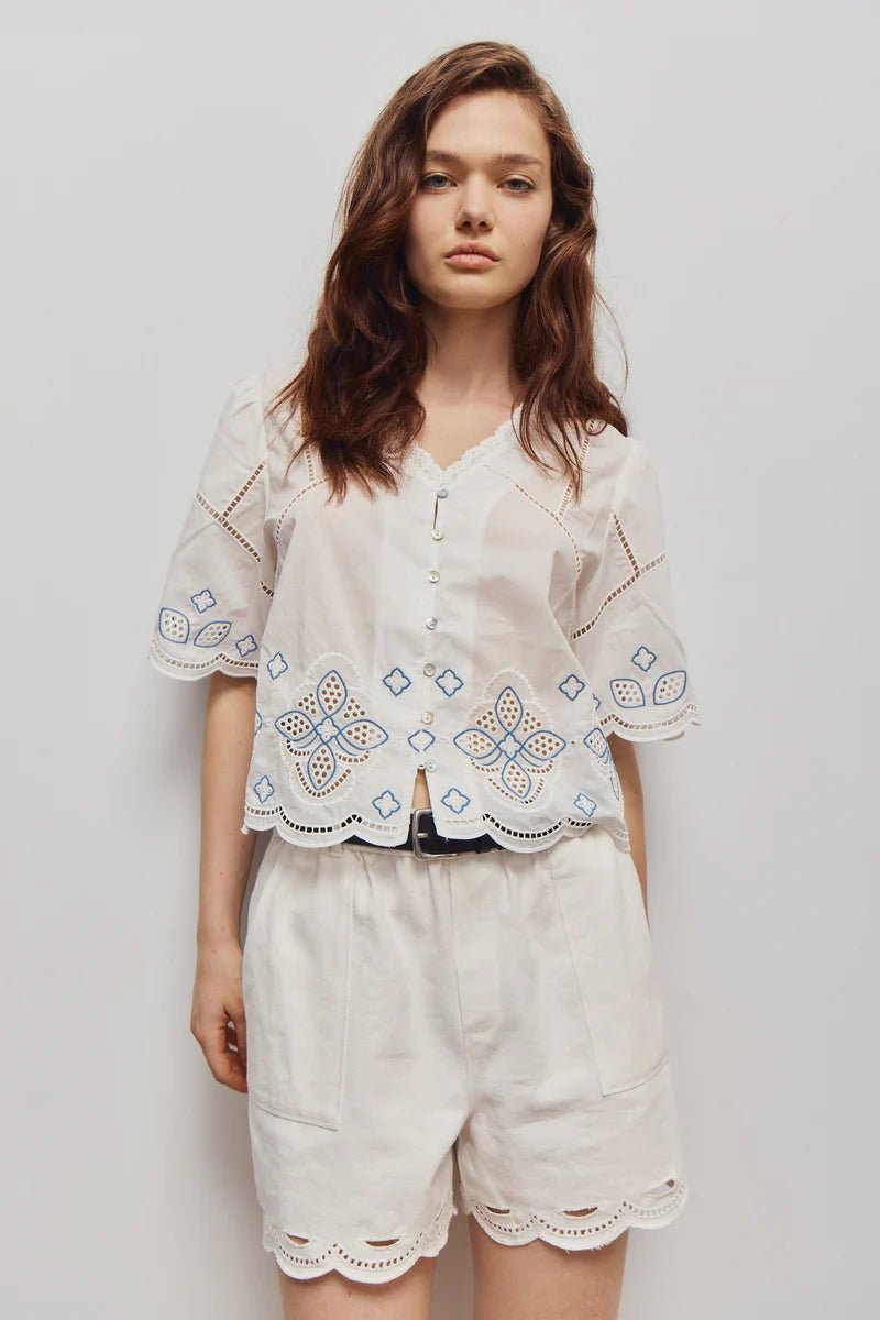 ARIANA BLOUSE Blouses Melissa Nepton OFF WHITE XS