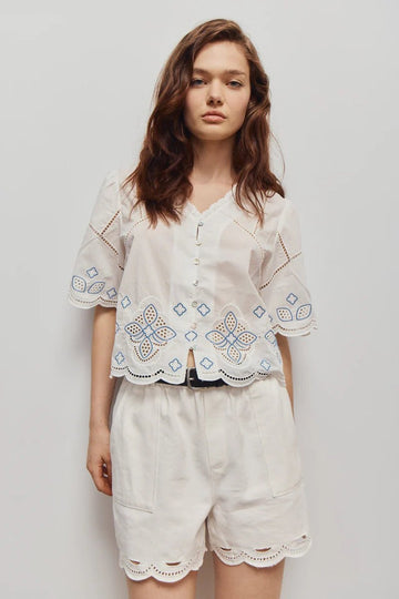 ARIANA BLOUSE Blouses Melissa Nepton OFF WHITE XS