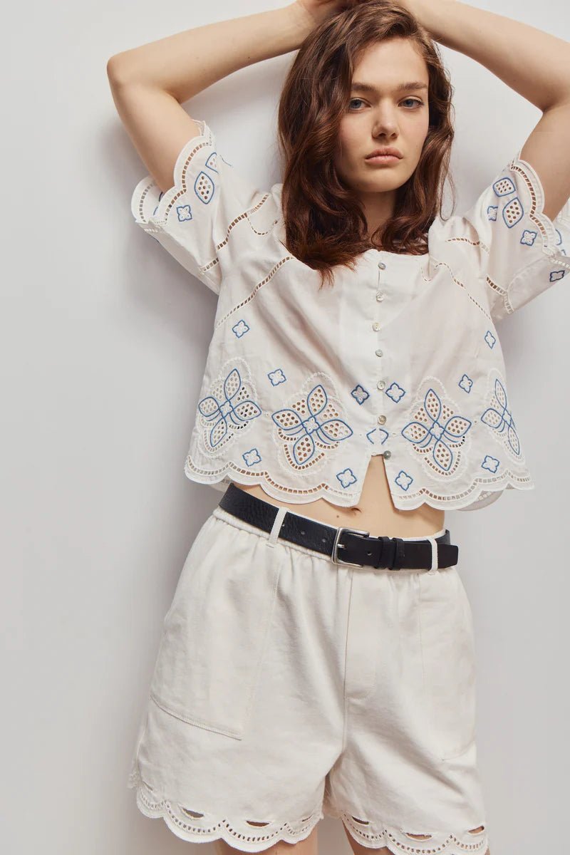 ARIANA BLOUSE Blouses Melissa Nepton OFF WHITE S