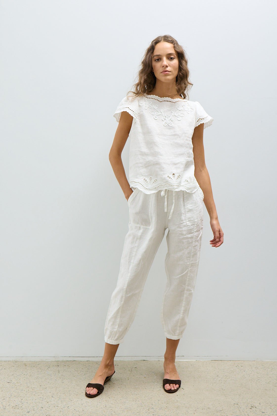 BAZA TOP Blouses Melissa Nepton OFF WHITE S