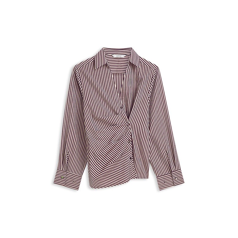 Blouse in Two-Tone Fine Stripe Woman SUMMUM
