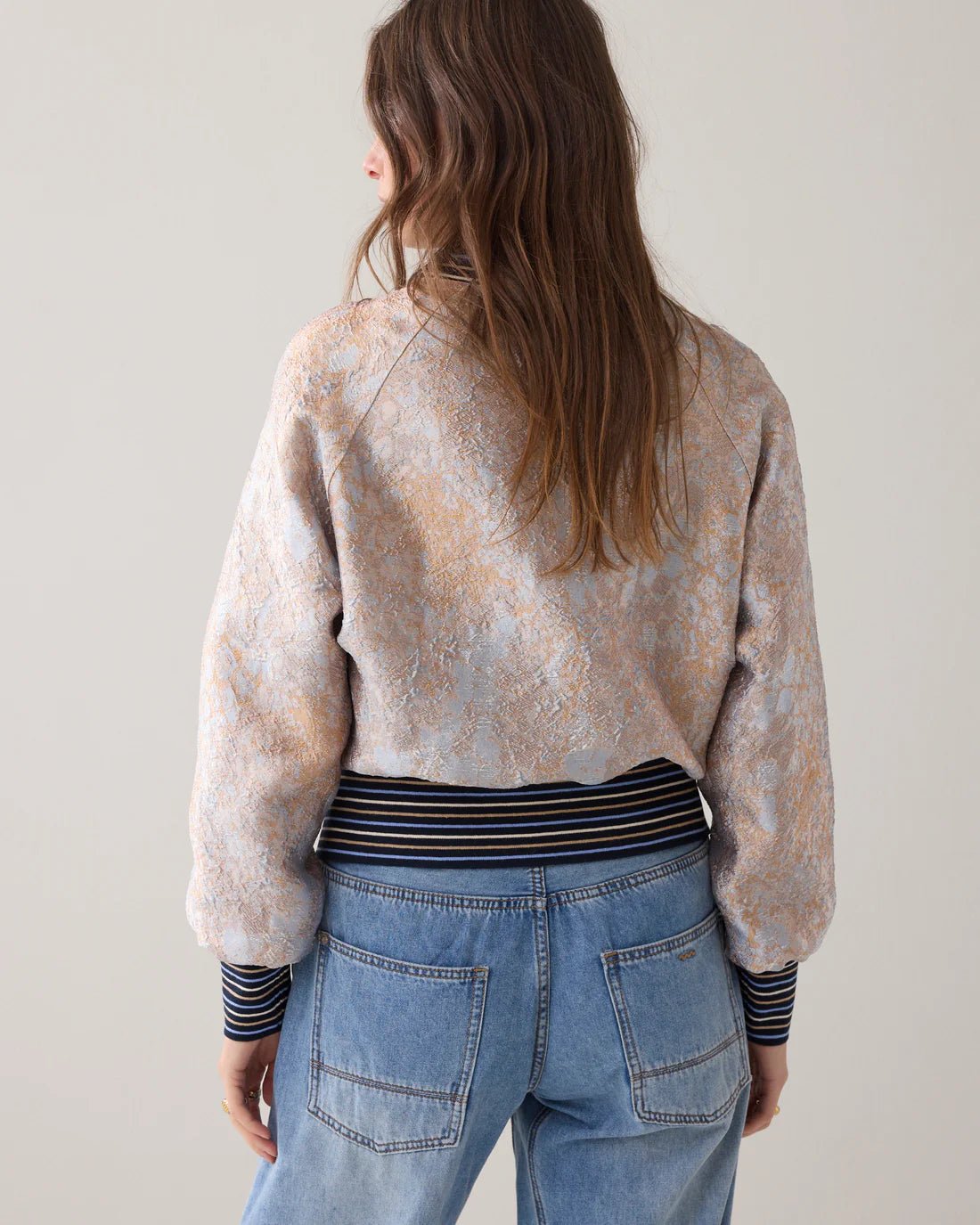 Bomber jacket in jacquard fabric Bomber Jacket SUMMUM