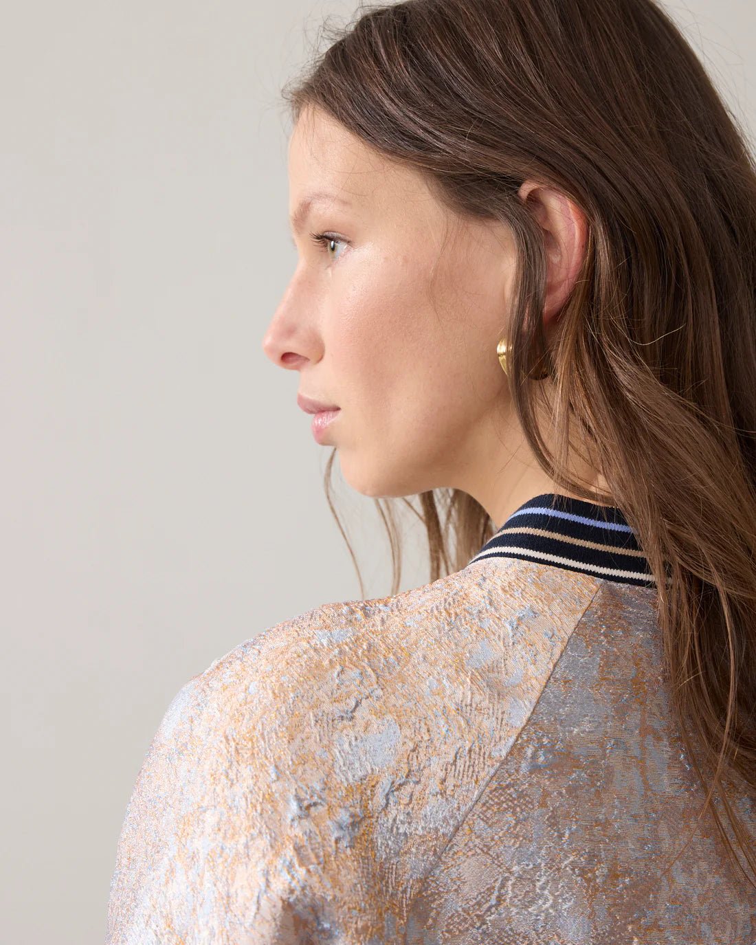 Bomber jacket in jacquard fabric Bomber Jacket SUMMUM