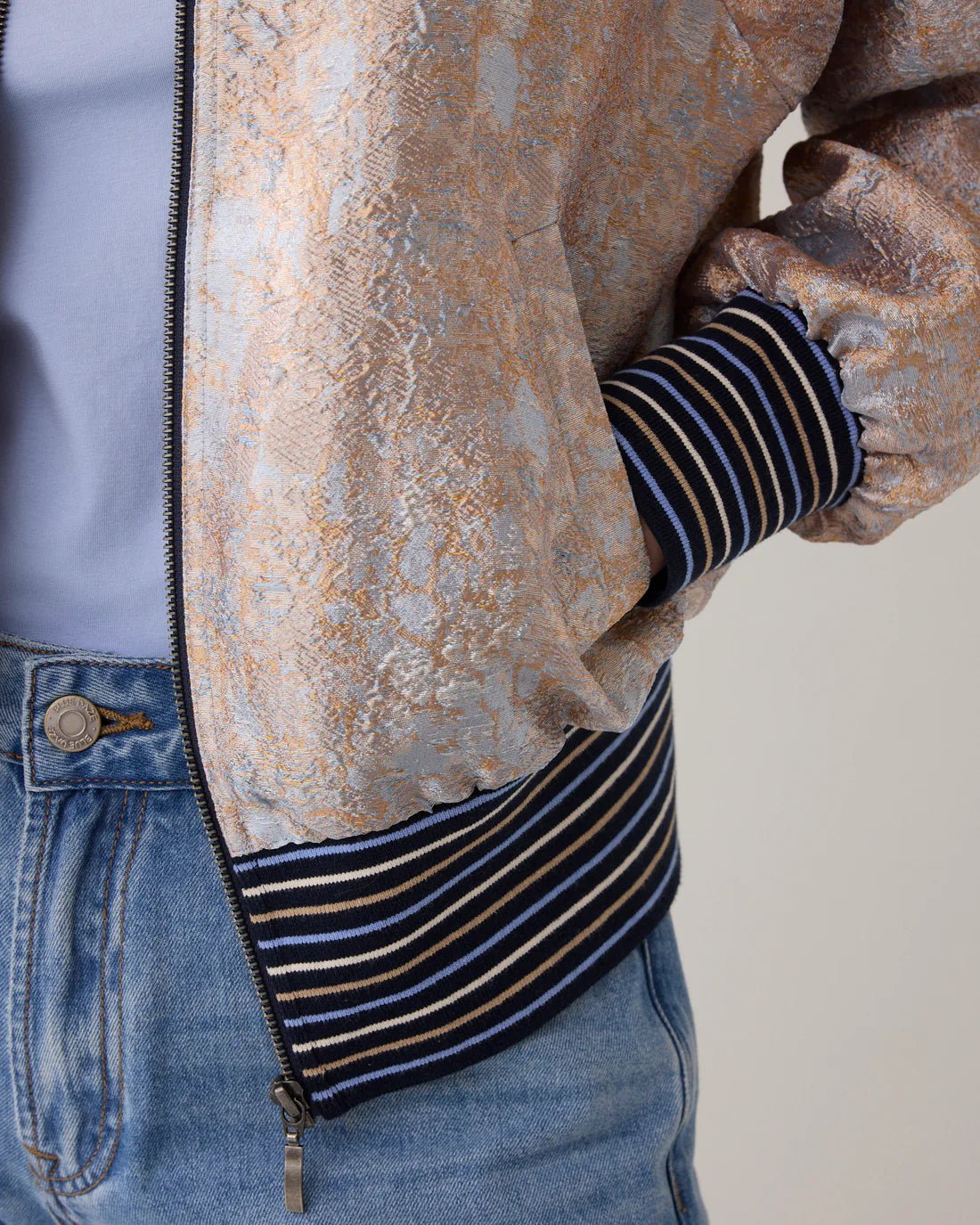 Bomber jacket in jacquard fabric Bomber Jacket SUMMUM