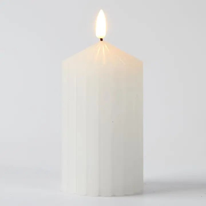 Bougie LED pilier blanche - grand TRUU DESIGN FAIRE