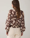 Boxy blouse with graphic print Blouse SUMMUM
