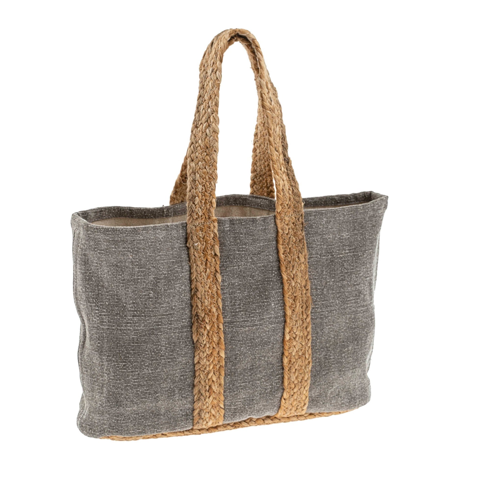 BREEZE MARKET TOTE living-homeaccents Indaba trading co Grey  