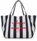 CABAS AMOUR DE VACANCE LARGE NAVY LARGE STRIPES Apparel & Accessories maison pepin