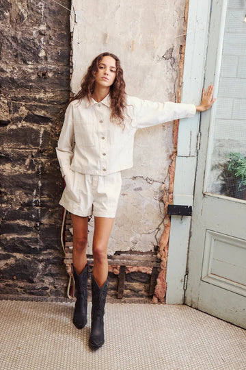 CALEB JACKET Melissa Nepton White Beige XS