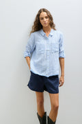 CHASE SHIRT Blouses Melissa Nepton Blue Pin Stripe S