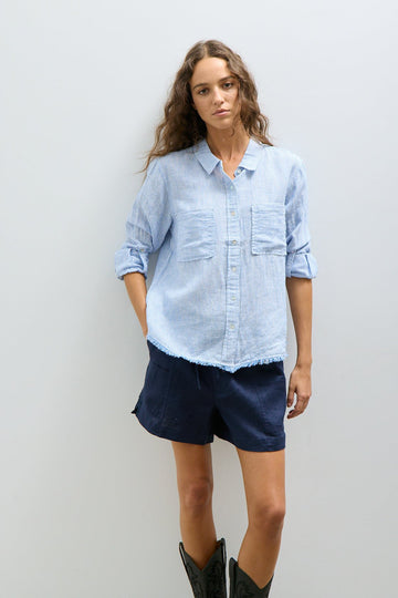 CHASE SHIRT Blouses Melissa Nepton Blue Pin Stripe S