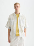 Check Loose-Fit Short-Sleeved Shirt Men Shirts Scotch Soda Homme