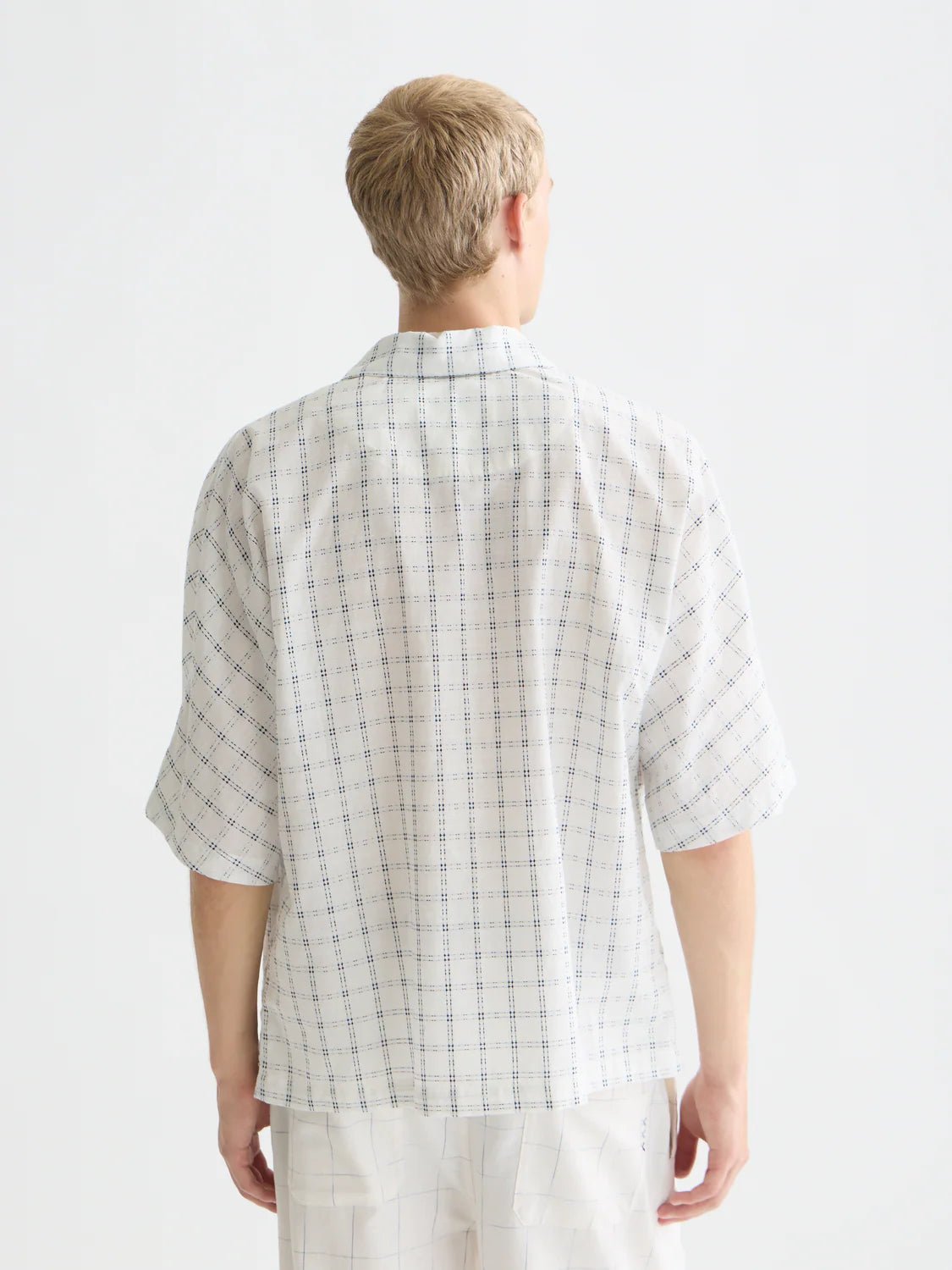 Check Loose-Fit Short-Sleeved Shirt Men Shirts Scotch Soda Homme