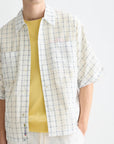Check Loose-Fit Short-Sleeved Shirt Men Shirts Scotch Soda Homme