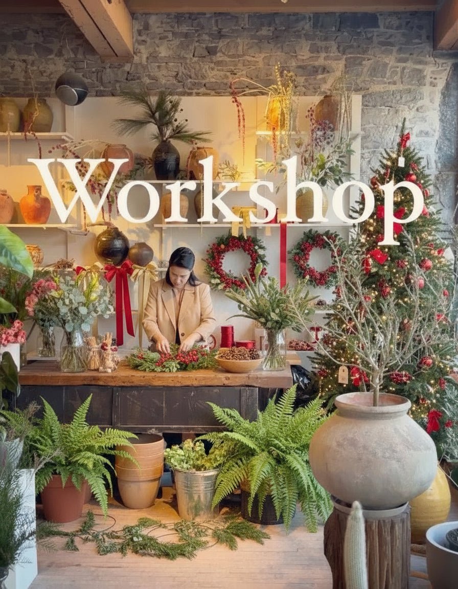 CHRISTMAS WREATH WORKSHOP SATURDAY NOVEMBER 21 h workshop Arts &amp; Crafts Chantal Royer