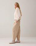 Cocoon-fit cotton-blend trousers Trousers SUMMUM
