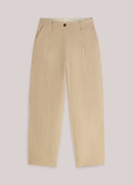 Cocoon-fit cotton-blend trousers Trousers SUMMUM