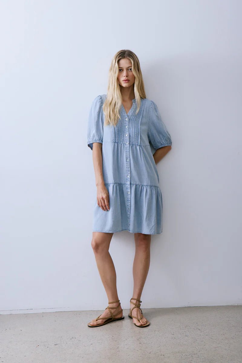 COLTON DRESS Melissa Nepton Lt Blue Wash S